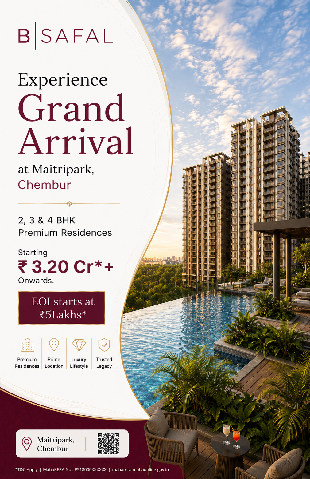 BSafal Maitri Park Chembur - Luxury Flats Mobile Banner